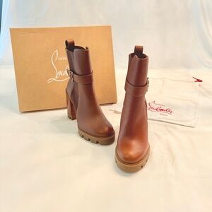 Christian Louboutin CL Chelsea Lug Boots 100 mm - Size 37.5